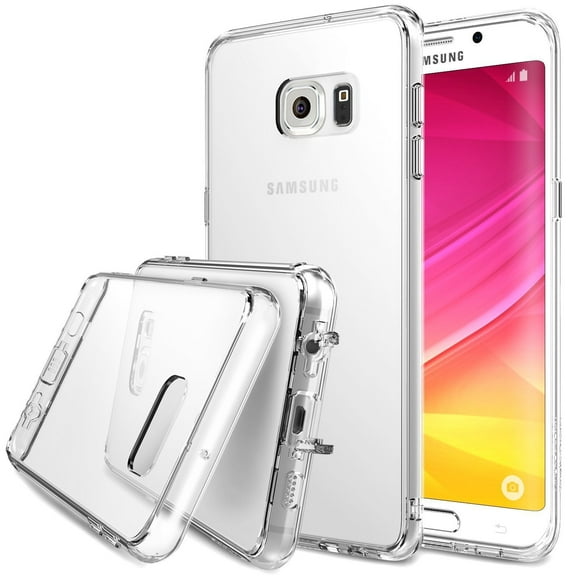 Samsung Galaxy S6 Edge Plus, Ringke [Clear] FUSION Series Shock Absorption Bumper Premium Hybrid Hard Case