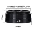 thumbnail image 4 of For Barlow Lens Stereo Microscope Auxiliary Objective Lens Mounting Thread 42Mm 0.7X, 4 of 10