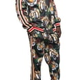 thumbnail image 6 of Men's Full Zip Jacket Sweatpants Casual G Striped Tiger Track Suit ST569 - Black - 5X-Large, 6 of 7