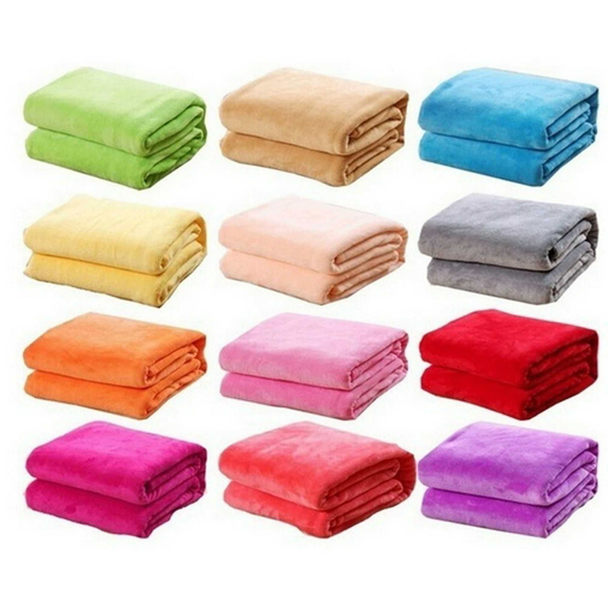 Solid color throw blankets sale