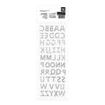 thumbnail image 4 of Planilla De Letras Acrílicas Pen+Gear Plateadas, 4 of 4