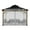 Gray, variant on Aoodor Universal 12 x 12 ft. Gazebo Replacement Mosquito Netting Screen 4-Panel Sidewalls with Double Zipper for Patio Backyard Deck and Lawns (Only Netting)