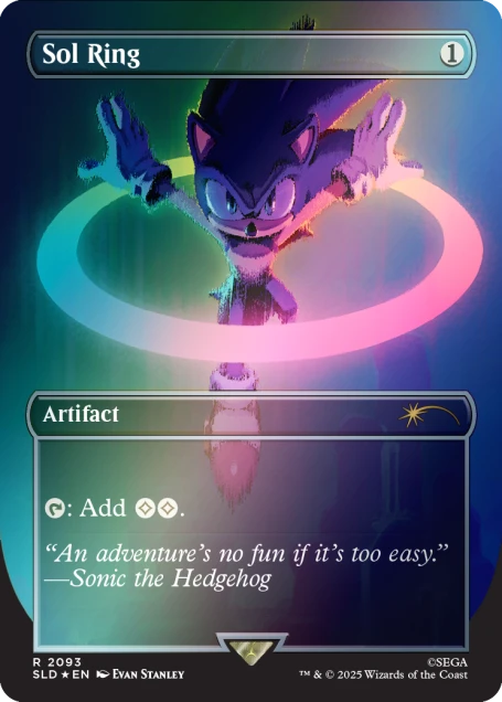 Secret Lair x Sonic: Chasing Adventure Foil Edition - Magic The Gathering (Rainbow Foil Edition)