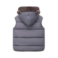 thumbnail image 3 of Darzheoy Toddler Kids Baby Boys Girls Winter Warm Solid Coats Bear Ears Hooded Padded Jacket Outwear For 12-18 Months, 3 of 3
