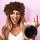 thumbnail image 4 of Peluca afro corta y rizada esponjosa para mujeres y hombres, cabello sintético para cosplay, disfraz, fiesta de discoteca, Halloween y presentaciones escénicas, 4 of 8
