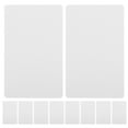 TUIBELY 10pcs Diy Membership Card Plastic Blank Label Craft Tags Blank