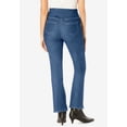 thumbnail image 2 of Woman Within Plus Size Petite Flex Pull-On Bootcut Gap-Free Stretch Denim Jeans, 2 of 6