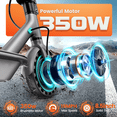 thumbnail image 2 of Electric Scooter for Adults - 350W Motor 8.5" Solid Tires, up to 19MPH and 16Miles Long-Range Portable E Scooter, 2 of 7