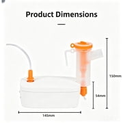 AJZIOJIRO Portable Ultrasonic Compressor Humidifier Handheld Personal Steam Inhaler Adjustable Cold Mist