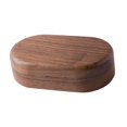 thumbnail image 4 of Caja organizadora de joyería duradera con apertura, soporte de almacenamiento portátil, regalo de cumpleaños Marron oscuro, 4 of 6