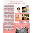thumbnail image 5 of Red Gray Botanical Yoga Towel for Hot Yoga Non Slip, Pastoral Spring Summer Leaf Aesthetics Yoga Mat Towel Absorbent Yoga Sweat Towels Microfiber Hot Yoga Blanket for Bikram Pilates 26"x74", 5 of 7
