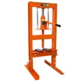 thumbnail image 5 of 6 Ton Hydraulic Press, Benchtop Hydraulic Shop Press, H-Frame Garage Floor Press with Press Plates, Adjustable Working Table Height, orange, 5 of 9
