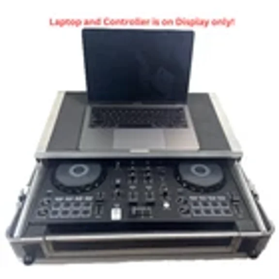 LASE Euro Style Case For Pioneer DDJ-FLX4 Controller with Glide for Laptop