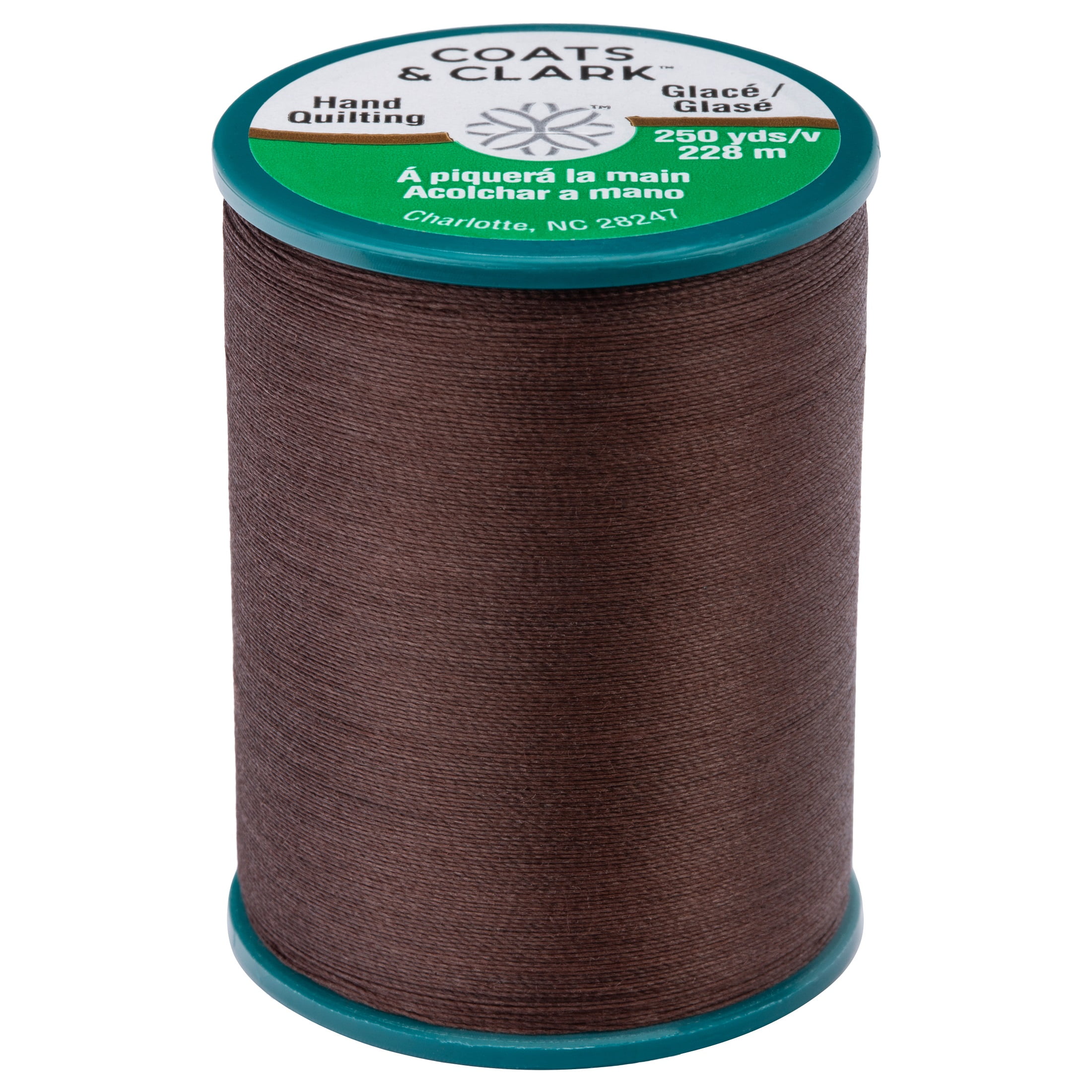 Coats & Clark Dual Duty Hand Quilting Chona Brown Cotton/Polyester Thread, 250 Yards