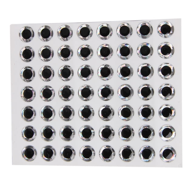 100 Uds ojos de pez 3D holográfico señuelo ojos Fly Tying Jigs manualidades muñecas (3mm) Tmvgtek pescar