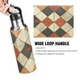 thumbnail image 4 of Yayeee 33oz Insulated Water Bottle Double Wall Stainless Steel with Flip Straw Lid, Checkered Pattern, 4 of 7