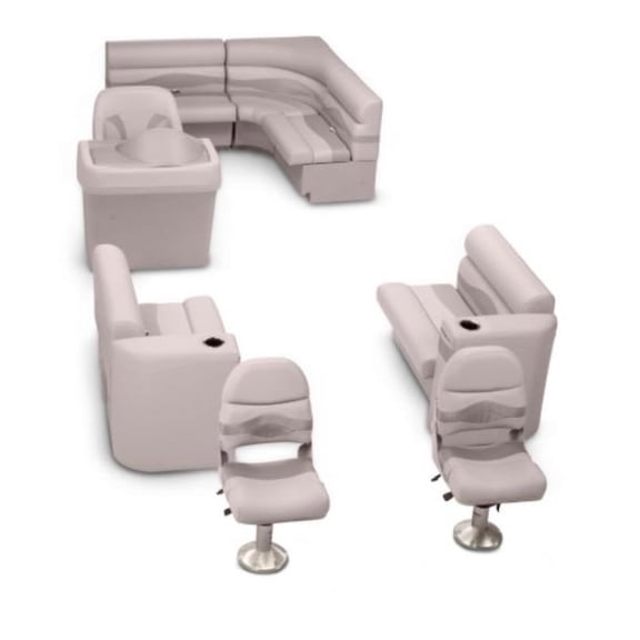 LIPPERT COMP 768543 Deluxe Pontoon Seat Kit-Champaign