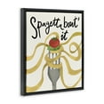 thumbnail image 4 of Stupell Industries Funny Spaghetti Phrase Food & Beverage Painting Black Floater Framed Art Print Wall Art, 25 x 31, 4 of 10