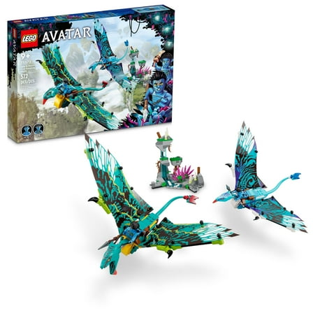 LEGO Avatar Jake & Neytiri First Banshee Flight 75572 Building Toys - Pandora Movie Inspired Set with 2 Banshee Figures, 2 Minifigures, Glow in The Dark Elements, Great for Kids Ages 9 