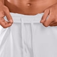 thumbnail image 7 of FRSASU Men's Casual Sweat Shorts 7" Athletic Running Lounge Drawstring Workout Gym Lightweight Shorts with Pockets White, 7 of 7