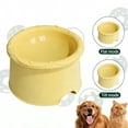 thumbnail image 5 of Elevated Pet Bowls - Extra Wide for Food & Water, Raised Height for Cats and Dogs, Lightweight and Stable, Non-Spill, Protect Pet's Spine - Yellow, 5 of 6