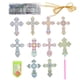 thumbnail image 4 of 1 Juego de pintura artística de diamante en forma de cruz, colgante artesanal de diamantes de imitación de cristal DIY, 4 of 5