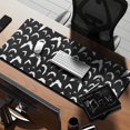thumbnail image 2 of Long Mouse Pads for Desk,Black Halloween Bat Silhouettes Desk Mats on Top Of Desks, Desk Mouse Pad Extra Large with 3mm Non-Slip Base and Stitched Edge for Gaming,Office,Work,Home 35.4"x15.7", 2 of 6