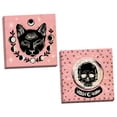 thumbnail image 1 of Gango Home Decor Eclectic Mystical Halloween Pink III & IV by Mary Urban (Ready to Hang); Two 12x12in Hand-Stretched Canvases, 1 of 5