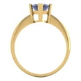 thumbnail image 4 of 2.5 ctw Solitaire Anniversary Ring for Women | Marquise Cut Simulated Tanzanite | Hyperallergenic Solid 14K Yellow Gold, 4 of 5