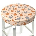 thumbnail image 3 of Bingfone Funny Chicken Padded Round Bar Stool Cover Cushion with Elastic Fabric Round Chair Seat - Funny Chicken, 3 of 7