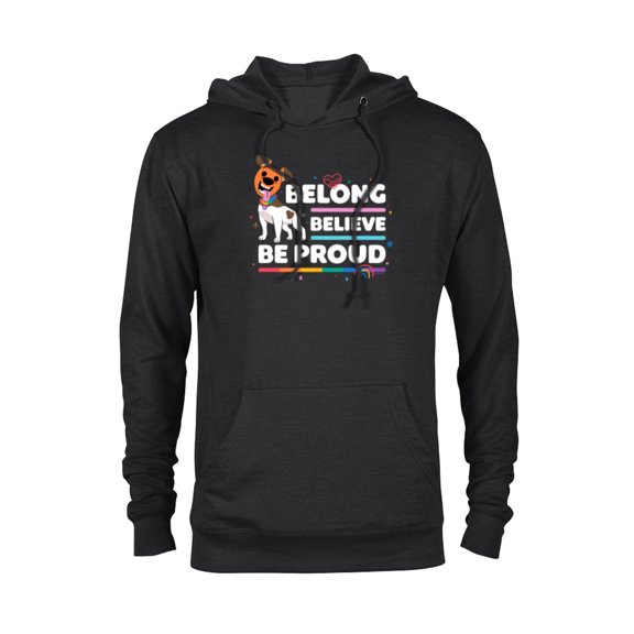 Disney & Pixar’s Out Pride Jim the Dog Rainbow Be Proud - Pullover Hoodie for Adults - Customized-Black