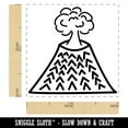 thumbnail image 2 of Volcano Erupting Doodle Self-Inking Rubber Stamp Ink Stamper - Blue Ink - Small 1 Inch, 2 of 7