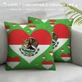 thumbnail image 3 of ARISTURING Throw Pillow Cases Mexican Flag Pillow Covers Rectangular Pillowcase Set of  Soft Decorative Throw Cushion Covers  with Zipper for Couch Office Sofa Bed Home Party Decorations, 3 of 5