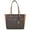 Brown, variant on Womens Maisie 3 In 1 Large Top Zip Tote Crossbody Pouch Wristlet MK Signature (Black) 35T1G5MT7B-001