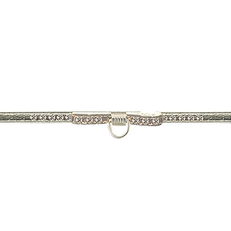 Fancy Rhinestone Collar, Silver