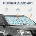 thumbnail image 3 of Kdxio Sailboats Anchors Print 2-Piece Sun Shade Front Windshield - Foldable Car Front Window Sunshades for Most Sedans SUV Truck, 3 of 6