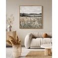 thumbnail image 6 of Drsoum Large 24x24in Natural Framed Vintage Landscape Canvas Wall Art Prairie in Full Bloom Classic Wall Prints Modern Farmhouse Kitchen Bedroom living room Decor, 6 of 6