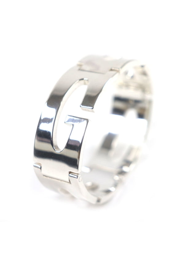 Pre-Owned GUCCI Vintage Heavy Bracelet, 925 Silver, Tom Ford Era, G Logo, Made in... (Good)