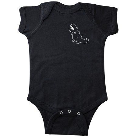 

Inktastic Pocket Dino Baby Tyrannosaurus Gift Baby Boy or Baby Girl Bodysuit