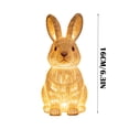 thumbnail image 3 of Bunny Night Light Cute Easter Rabbit,Bunny Lamp Led Rabbit Decor, Resin Cute Rabbit Tabletop Lamp for Easter Gifts,Warm Glow Decor,Tabletop Bunny Lamp for Bedroom Living Room, Easter Decoration, 3 of 8