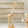 thumbnail image 6 of Yvsxxv Movable Wooden Giraffe Puppet Figurine, Handcrafted Desktop Home Decor, 6 of 7
