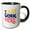 Black/White, variant on 3drose, Image of I Just Work Here Quote, 11oz Two-tone Red Mug