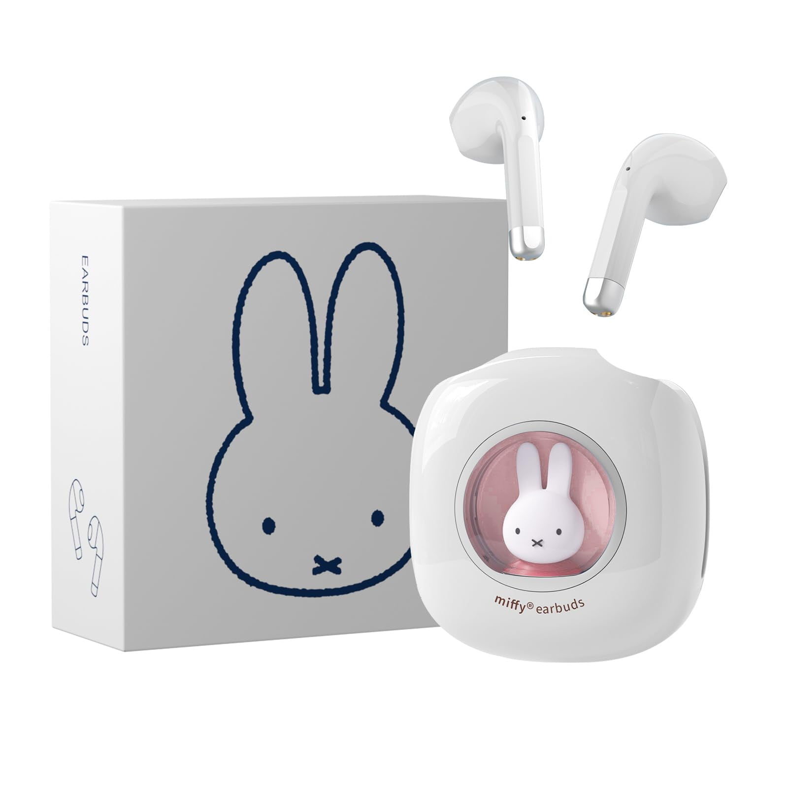 Miffy Bluetooth Wireless Earbuds Headset (Pink)IPX5 Waterproof Ear
