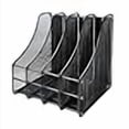 thumbnail image 3 of VIZ-PRO Desktop Organizer-Mesh File Magazine Holder, 4 Compartments, Black, 3 of 4