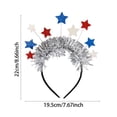 thumbnail image 2 of Patriotic Headband for 4th of July - Independence Day Hair Accessories with Themed Design, Holiday Party Favors and Supplies for Memorial Day and Patriotic Celebrations, I, 8.66 Inch, 3 PCS, 2 of 7