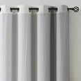 thumbnail image 5 of Junvictex Double Layer Grey Blackout Curtains - Elegant Design for Living Room and Bedroom,52"Wx84"L,4 Panels, 5 of 6