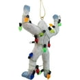 thumbnail image 6 of Yeti Abominable Snowman Wrapped in Christmas Tree Lights Monster Ornament, 6 of 7