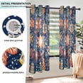 thumbnail image 3 of Yayeee Window Curtains Light Filtering 63"x42" Grommet Panel Pair Home Living Room Decor, Christmas Splendor, 3 of 7