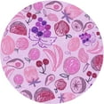 thumbnail image 1 of Ahgly Company Machine Washable Indoor Round Transitional Blossom Pink Area Rugs, 5' Round, 1 of 7