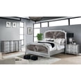 thumbnail image 5 of FOA Pappa Glam 3-Piece Silver Wood Bedroom Set - Queen + Nightstand + Dresser, 5 of 10